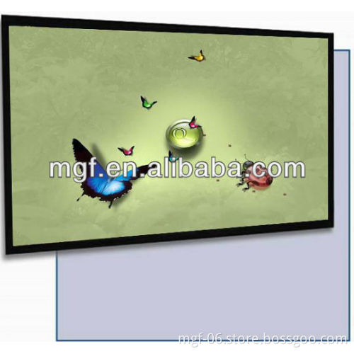Fixed Frame Rear Projection Screen Film Perfect for Home Theatre Used